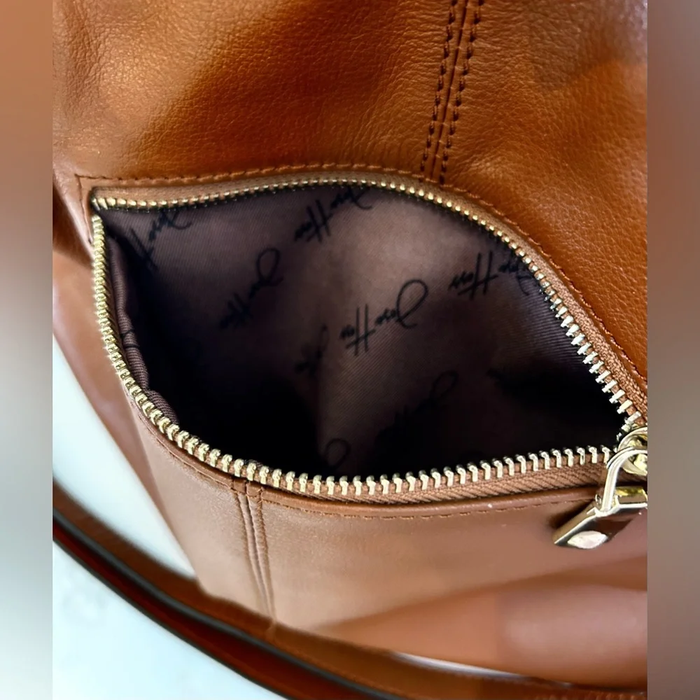 Jose Hess Danbury Mint Limited Edition Signature Brown Leather Hobo Bag - Picture 12 of 15